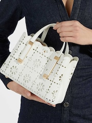 Dune London White Dinkydorry Mini 3 Part Tote Bag - Image 1 of 2