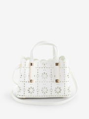 Dune London White Dinkydorry Mini 3 Part Tote Bag - Image 2 of 2
