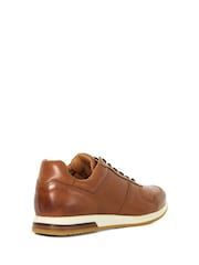 Dune London Light Brown Wide Fit Trilogy Perforated Runner Trainers - Image 6 of 6