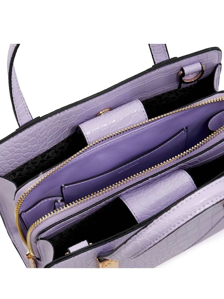 Dune London Purple Dinkydenbeigh Mini Branded Handle Tote Bag - Image 5 of 5