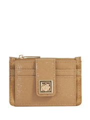 Dune London Brown Karra Turn Lock Card Holder Wallet - Image 1 of 4