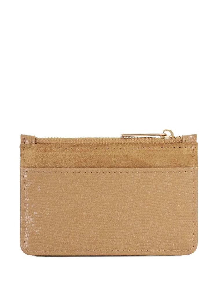 Dune London Brown Karra Turn Lock Card Holder Wallet - Image 2 of 4