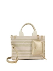 Dune London Gold Dinkideltra Medium Canvas Book 100% Cotton Bag - Image 2 of 5