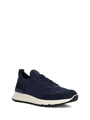 Dune London Blue Thorny Knitted Runner Trainers - Image 2 of 6
