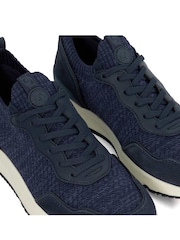 Dune London Blue Thorny Knitted Runner Trainers - Image 4 of 6