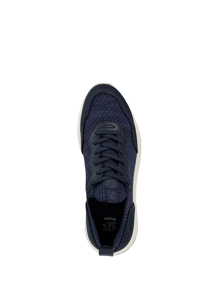 Dune London Blue Thorny Knitted Runner Trainers - Image 5 of 6