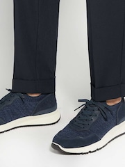 Dune London Blue Thorny Knitted Runner Trainers - Image 6 of 6