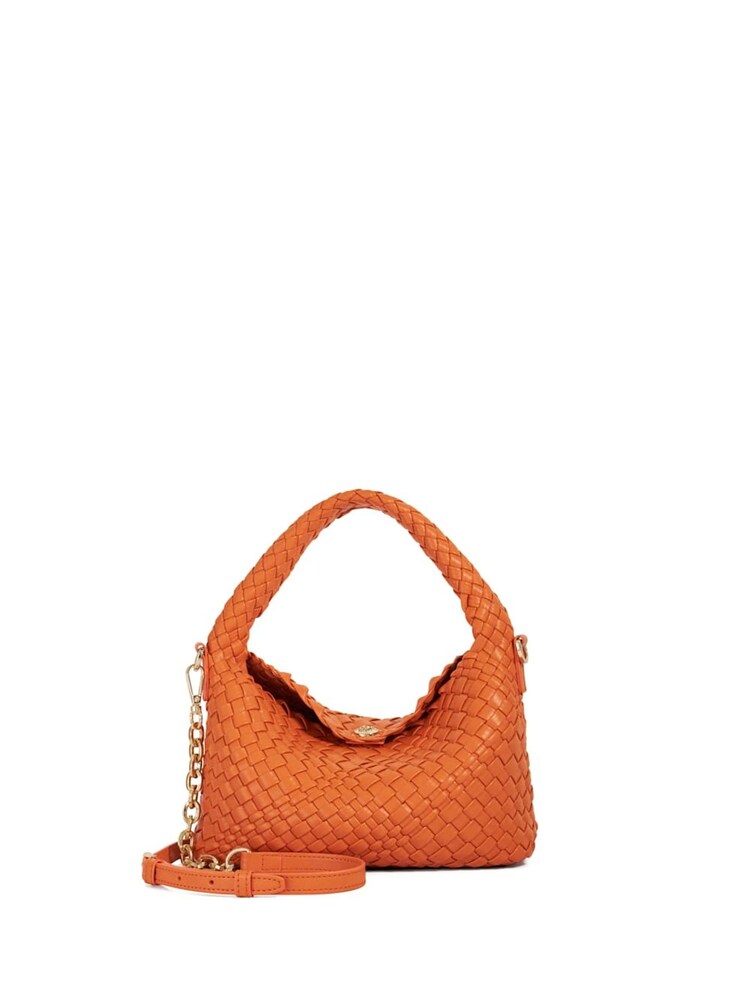 Dune London Orange Dinky deliberate Mini Woven Slouch Bag - Image 2 of 4