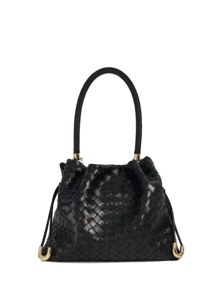 Dune London Black Primrose Large Drawstring Bag - Image 1 of 7
