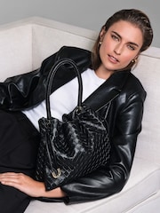 Dune London Black Primrose Large Drawstring Bag - Image 5 of 7