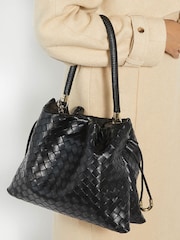 Dune London Black Primrose Large Drawstring Bag - Image 6 of 7