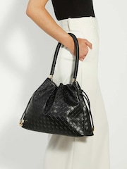 Dune London Black Primrose Large Drawstring Bag - Image 7 of 7