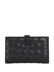 Dune London Black Medium Kassia Leather Quilted Wallet - Image 2 of 4