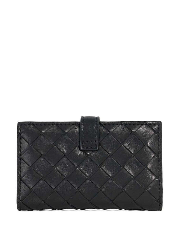 Dune London Black Medium Kassia Leather Quilted Wallet - Image 2 of 4