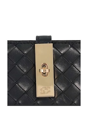 Dune London Black Medium Kassia Leather Quilted Wallet - Image 3 of 4