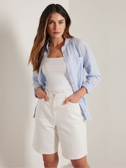 Long Tall Sally White Bermuda Shorts - Image 1 of 5