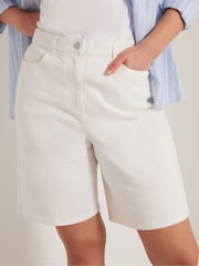 Long Tall Sally White Bermuda Shorts - Image 4 of 5