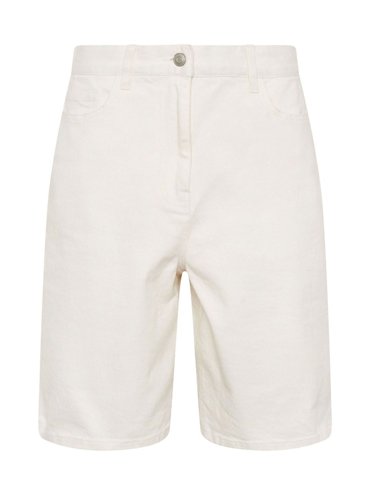 Long Tall Sally White Bermuda Shorts - Image 5 of 5