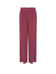 Long Tall Sally Red Acid Wash Viscose Trousers - Image 5 of 5