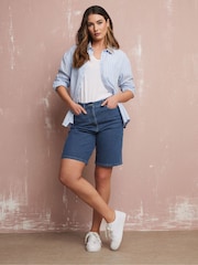 Long Tall Sally Blue Bermuda Shorts - Image 1 of 5