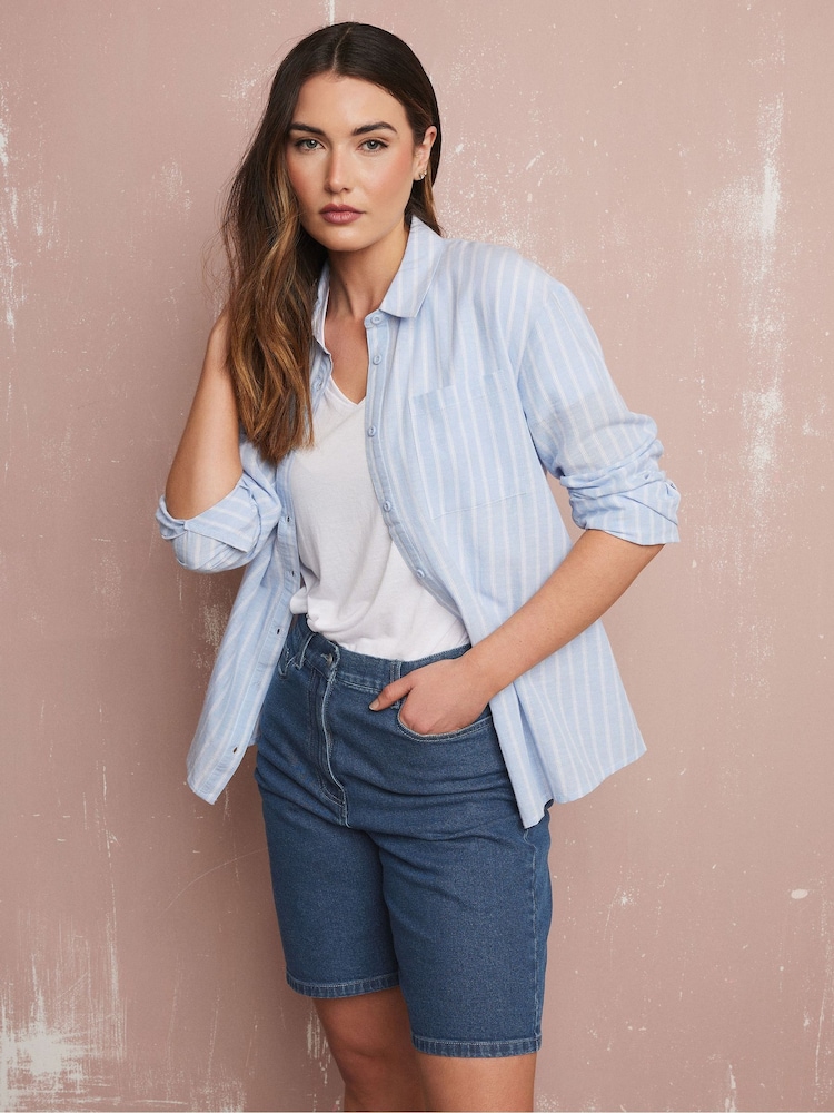 Long Tall Sally Blue Bermuda Shorts - Image 2 of 5