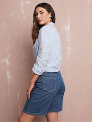 Long Tall Sally Blue Bermuda Shorts - Image 3 of 5