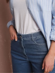 Long Tall Sally Blue Bermuda Shorts - Image 4 of 5