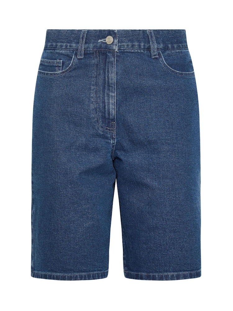 Long Tall Sally Blue Bermuda Shorts - Image 5 of 5