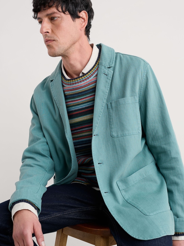 Seasalt Cornwall Blue Mens Tollgate Jacket - Image 1 of 5