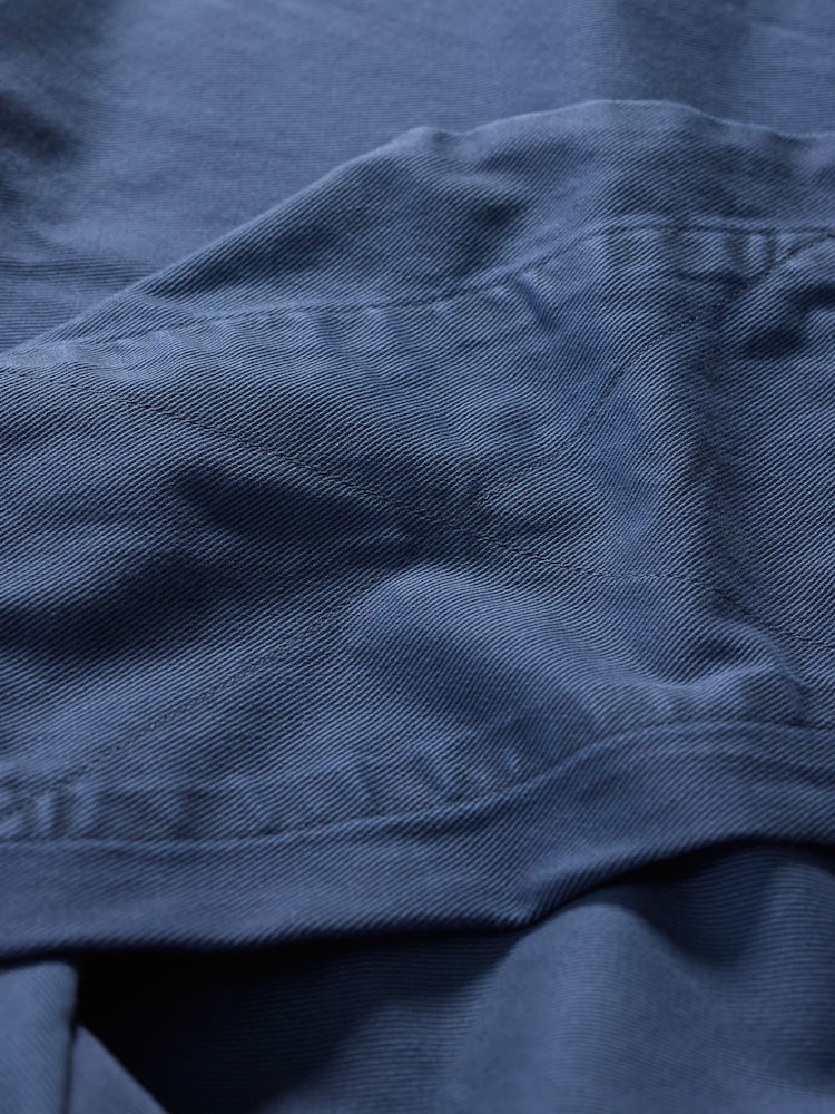 Seasalt Cornwall Blue Mens Farrow 100%  Cotton Smock Jacket - Image 5 of 5