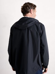 Seasalt Cornwall Blue Mens Sailing Time Lightweight Waterproof Jacket - Image 2 of 4