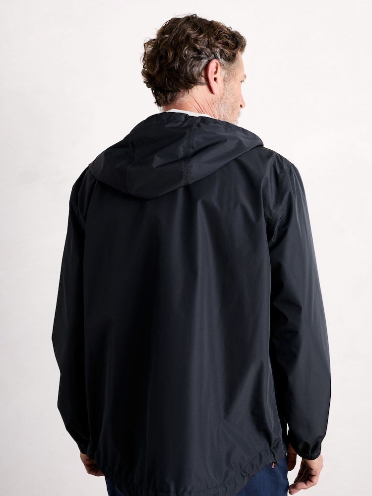 Seasalt Cornwall Blue Mens Sailing Time Lightweight Waterproof Jacket - Image 2 of 4