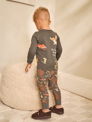 Charcoal Grey/Brown Gruffalo Single License Snuggle Pyjamas (9mths-9yrs) - Image 3 of 8