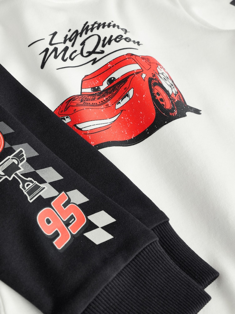 Cream/Black Cars Single License Pyjamas (9mths-8yrs) - Image 8 of 8