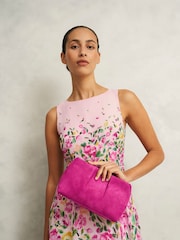 Hobbs Pink Clifton Clutch Bag - Image 1 of 3