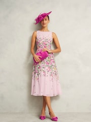 Hobbs Pink Clifton Clutch Bag - Image 2 of 3
