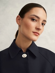 Hobbs Blue Vivienne Trench Jacket - Image 4 of 5
