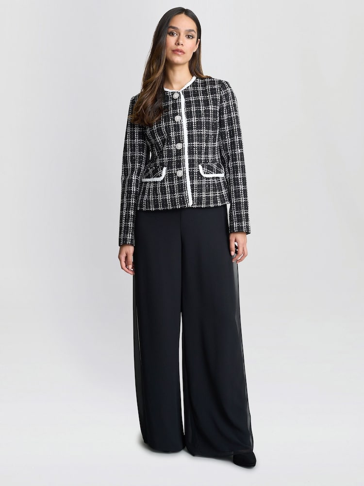 FitFlop Zoey Tweed Black Jacket - Image 1 of 6