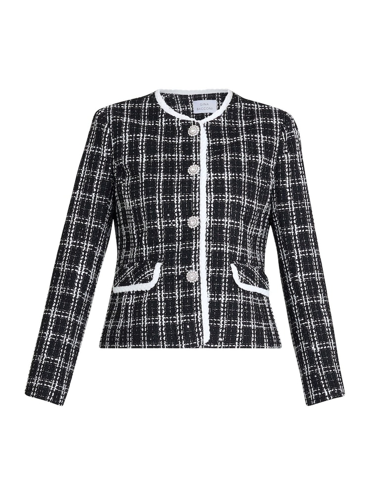 FitFlop Zoey Tweed Black Jacket - Image 6 of 6