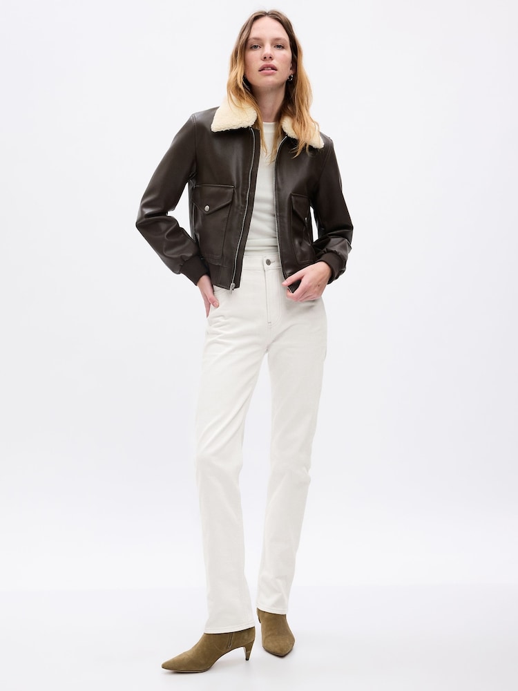 Off White - Gap 90s straight jeans met hoge taille - Image 3 of 10