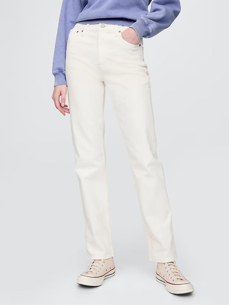 Off White - Gap 90s straight jeans met hoge taille - Image 5 of 10