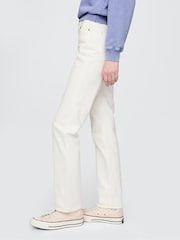 Gap Off White High Waisted 90s Straight Jeans - Image 7 of 10