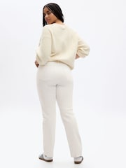 Gap Off White High Waisted 90s Straight Jeans - Image 9 of 10