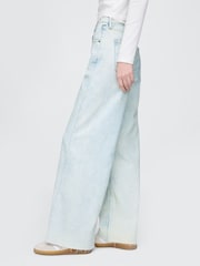 Gap Blue High Waisted Stride Wide-Leg Jeans - Image 3 of 6