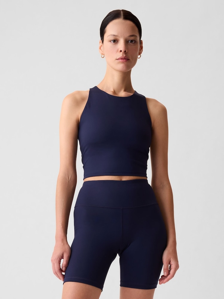 Gap Navy Blue Cropped Sports Bra Tank Top - Image 1 of 5