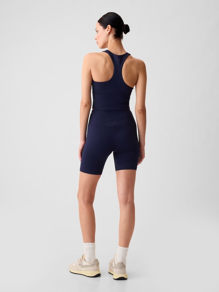 Gap Navy Blue Cropped Sports Bra Tank Top - Image 2 of 5