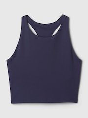 Gap Navy Blue Cropped Sports Bra Tank Top - Image 4 of 5