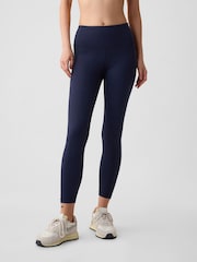 Donkerblauw - Gap Power stretch legging met rimpeling en hoge taille - Image 1 of 4