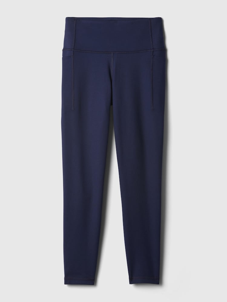 Donkerblauw - Gap Power stretch legging met rimpeling en hoge taille - Image 4 of 4