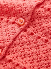 rdeča - Gap Pointelle Crochet pletena jopa (4-13let) - Slika 5 iz 5